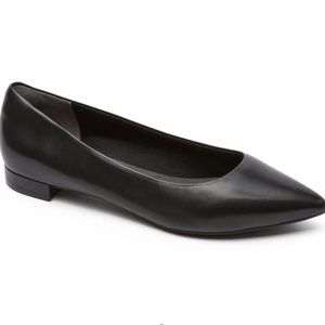 Rockport Adelyn black leather ballet flat
